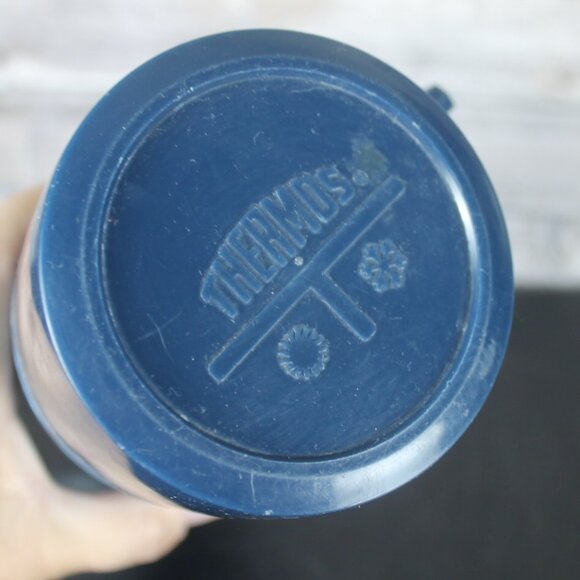 Blue Thermos Vacuum Bottle Model 2480 King Seeley 1 LT Stainless Steel Vintage - Picture 8 of 16